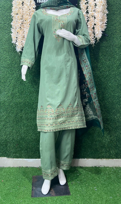 Pashmina Banarasi Weaving Suit Set