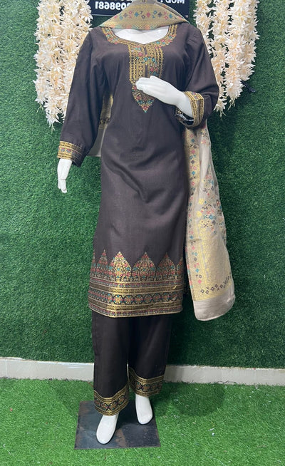 Pashmina Banarasi Weaving Suit Set