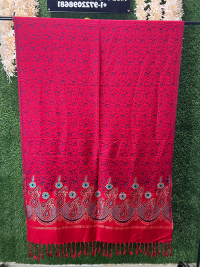 Women’s Printed Woolen Stole – Soft & Warm Winter Stole