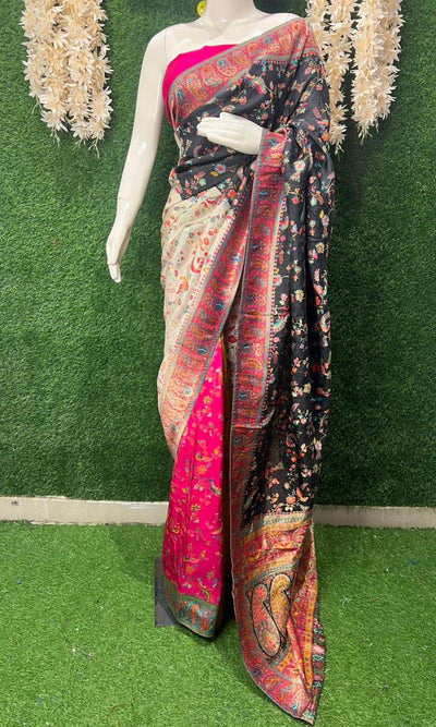 Banarsi Pashmina with Kani Weaved Saree