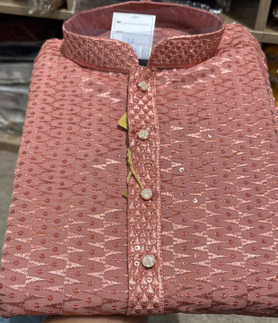 Chikankari Sequin Work Men’s Kurta Set