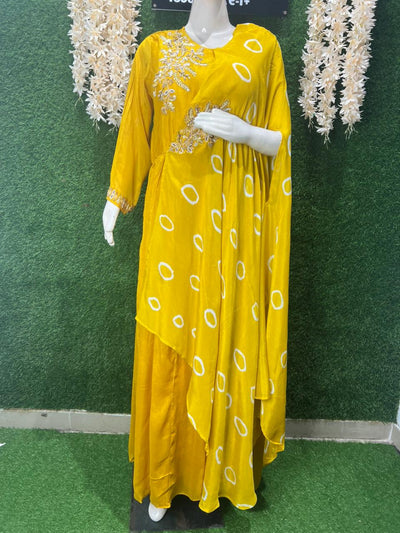 Chinnon Ready-to-Wear Gown with Sequin, Pearl & Cutdana Handwork Detailing