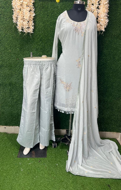Georgette Suit Set with Embroidered Work