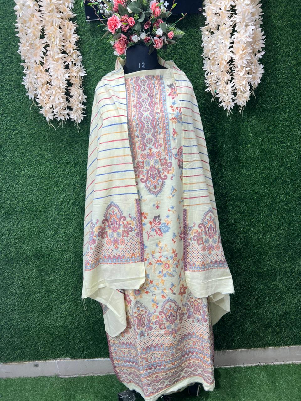 Kashmiri Kani Weaved Suit Set