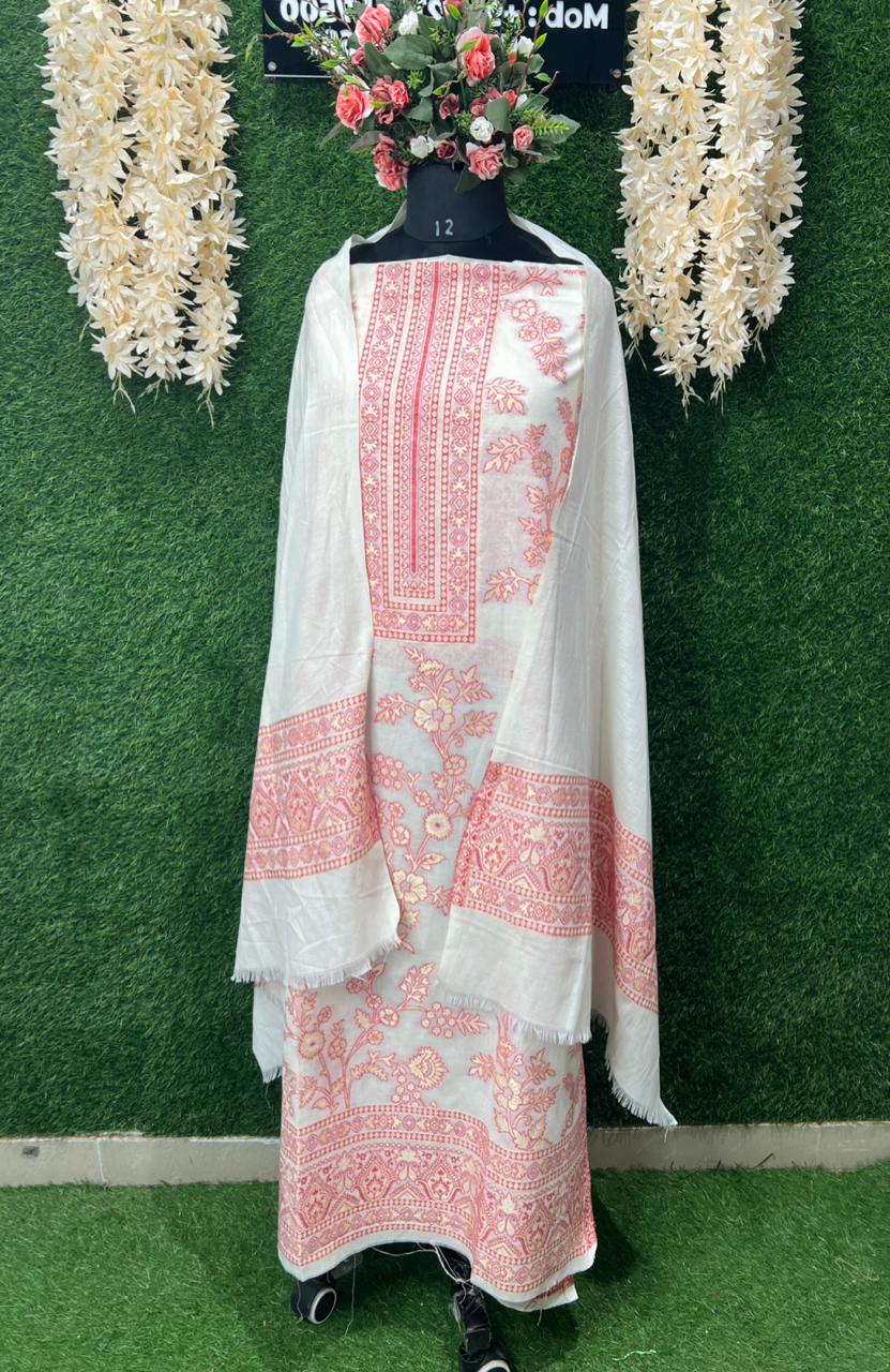 Kashmiri Kani Weaved Suit Set