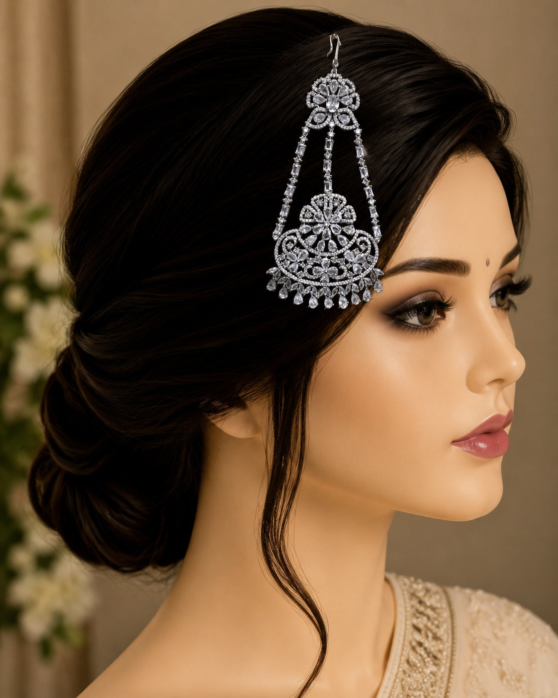 Designer American Diamond Bridal Paasa for Women