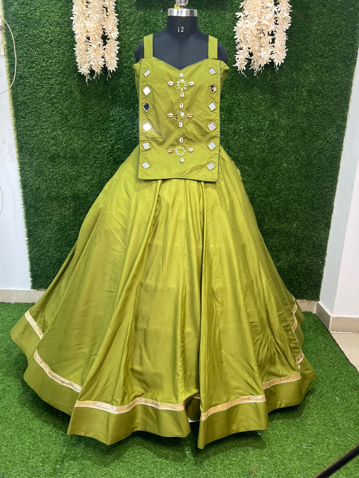 Mirror Work Lehenga Choli Set
