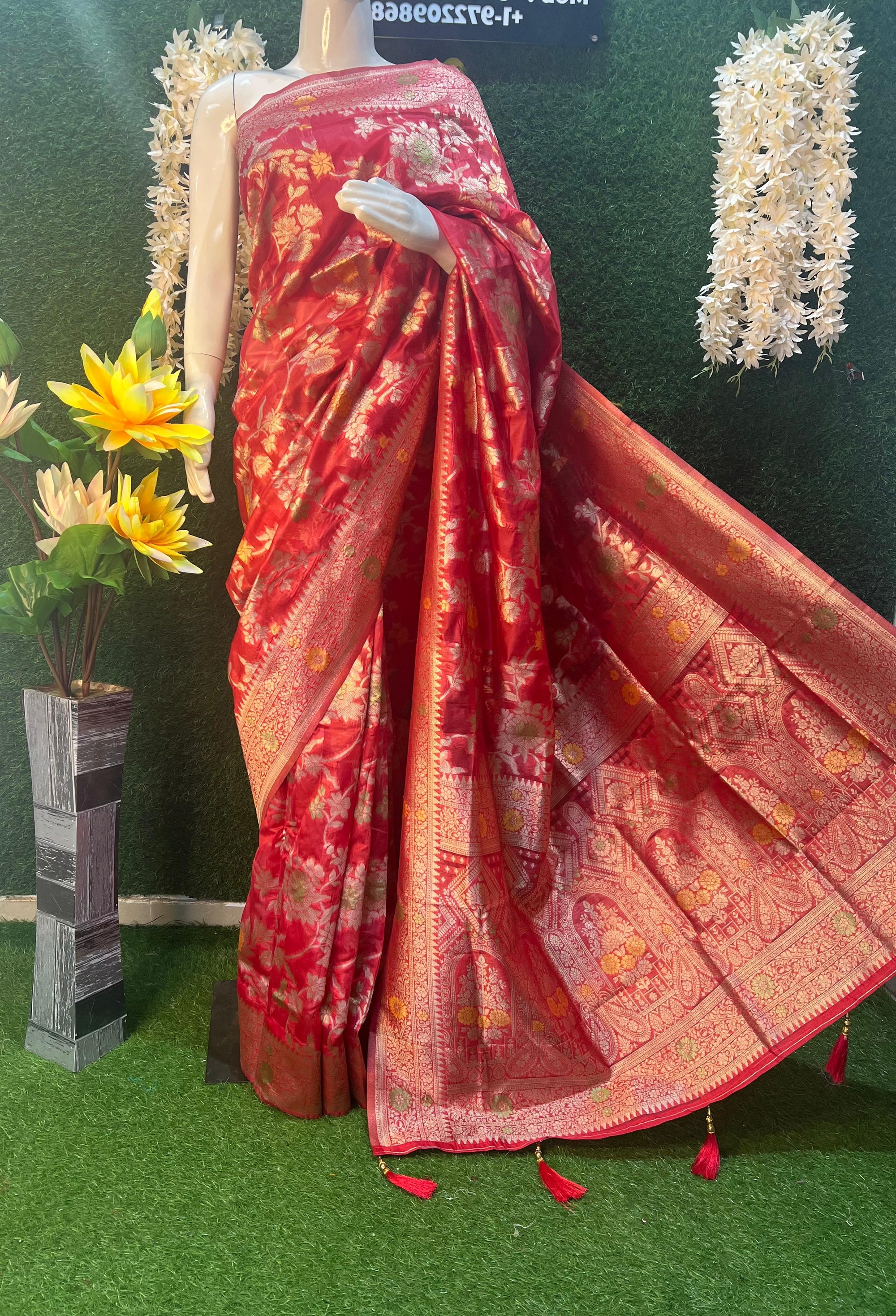 Tilfi Organza Banarsi Saree