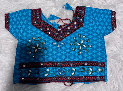 Mirror Work Lehenga Choli with Dupatta