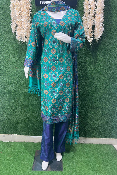Patola Suit Set with Matching Dupatta