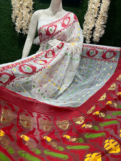 Handloom Cotton Jamdani Saree
