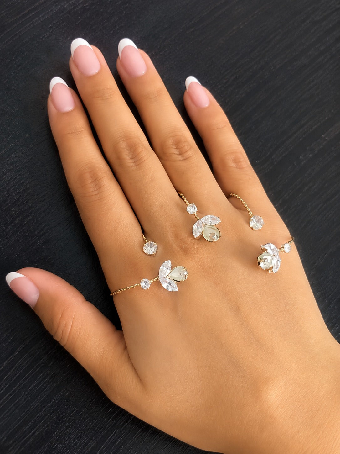Designer Stone Palm Bracelet for Women