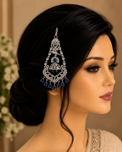 Ruby Stone Bridal Passa Hair Accessory