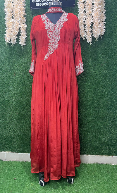 Chinnon Gown with Elegant Handwork