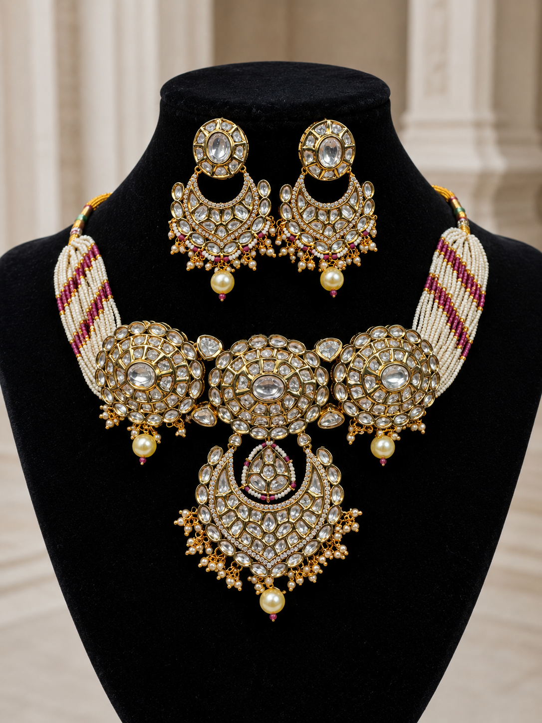 Monali Kundan Necklace Set