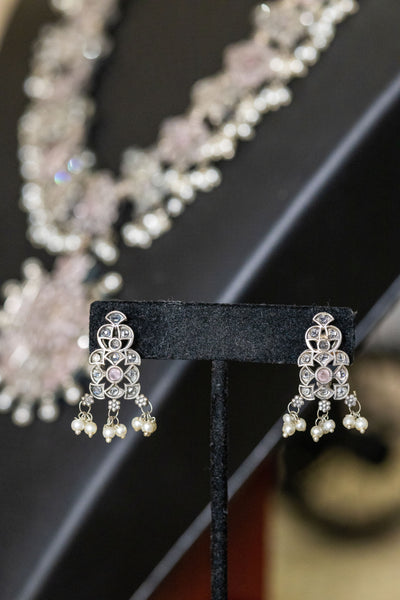 Aashlesha silver necklace set