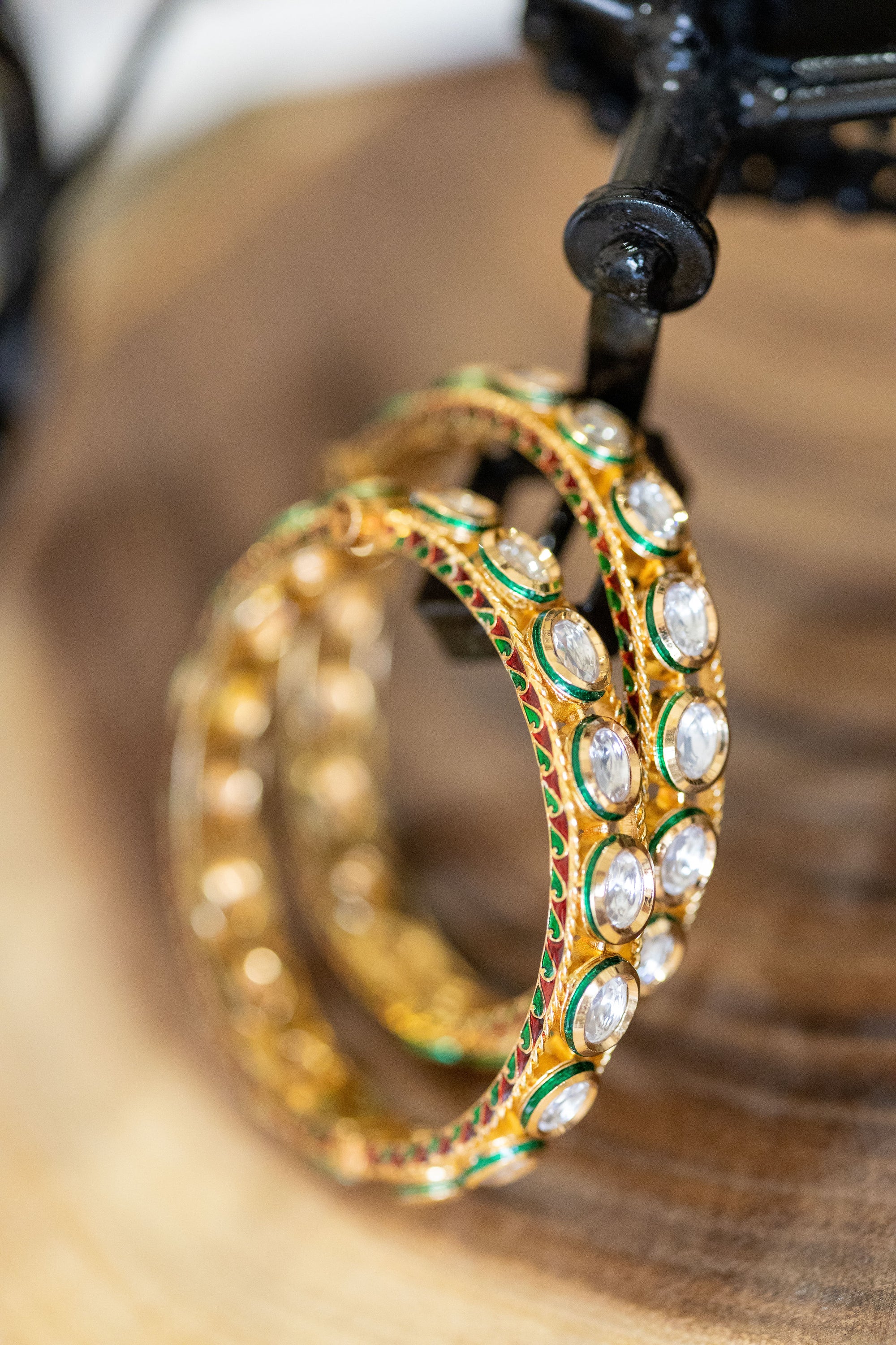 Nishi kundan bangles set