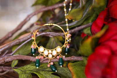 Shivalika traditional indian nose rings/nath