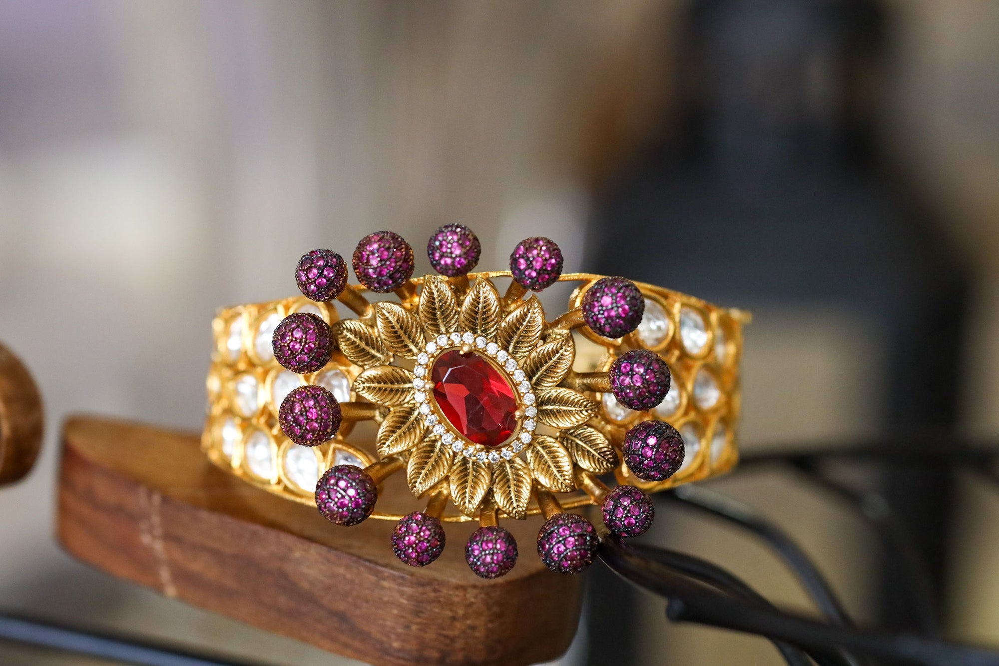 Aadhila Gold-plated Openable Bracelet