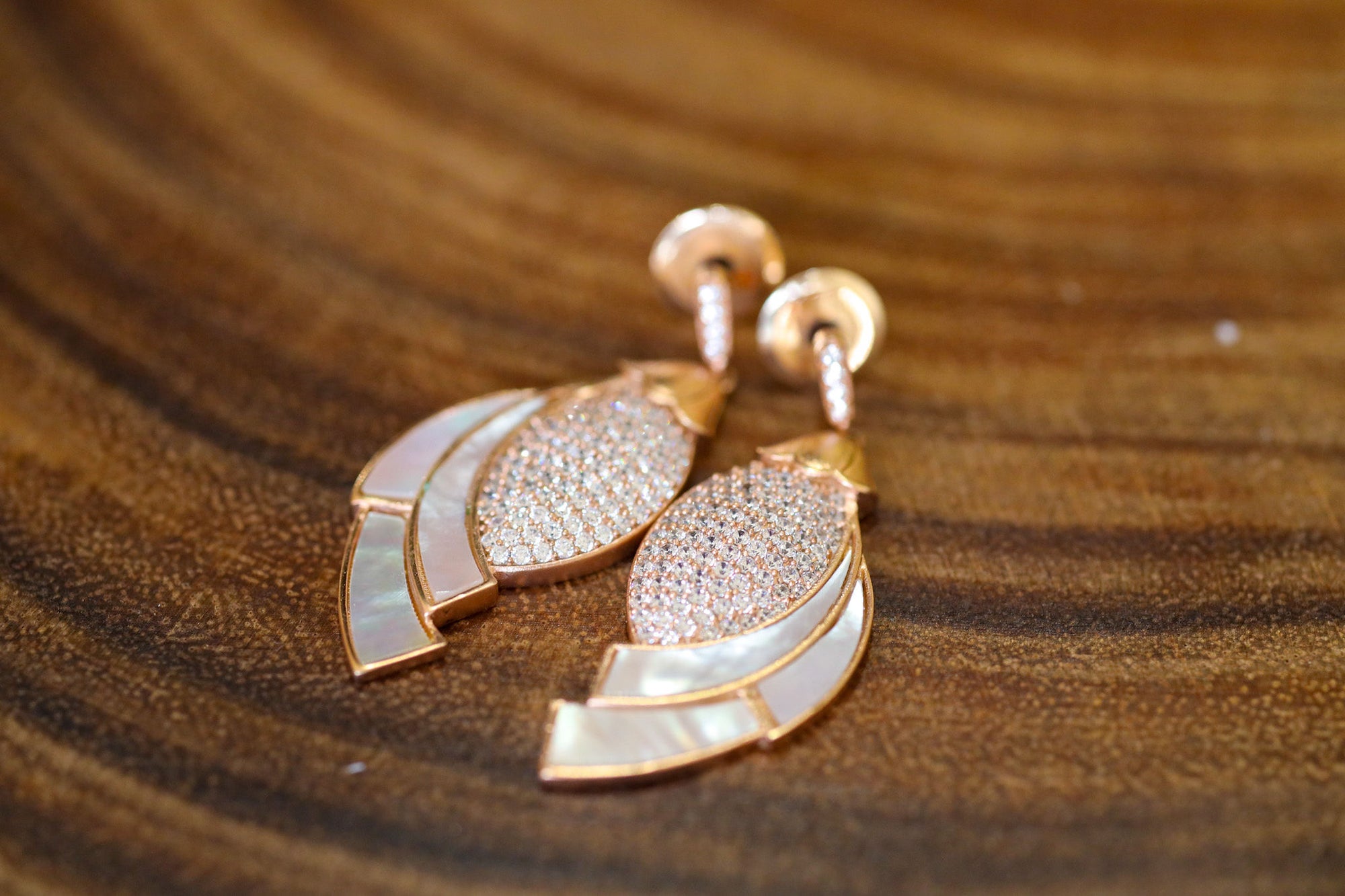 Little mermaid mop earrings