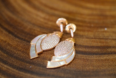 Little mermaid mop earrings