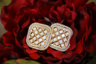 Aarushi square stud earrings