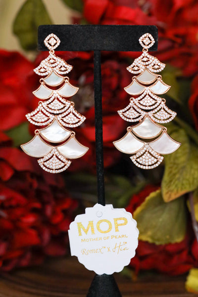 Shells by the sea mop earrings