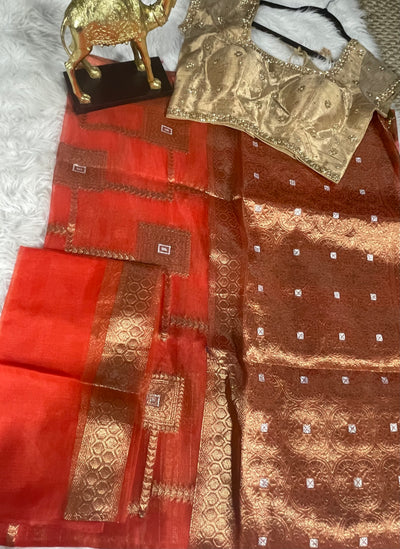 Meenu organza saree