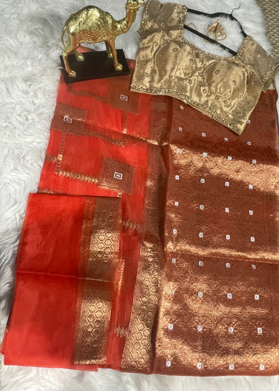 Meenu organza saree