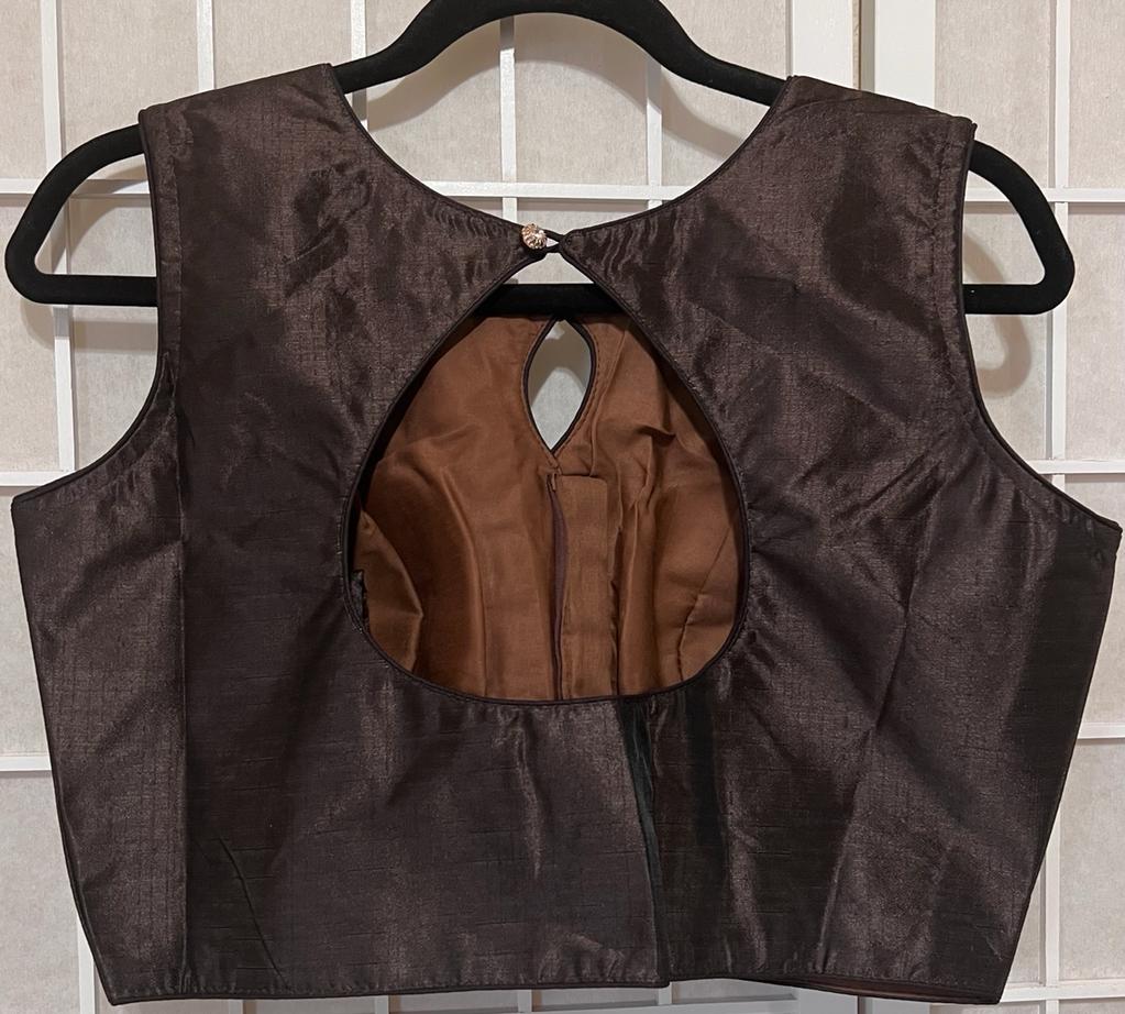 Navashree sleeveless silk blouse