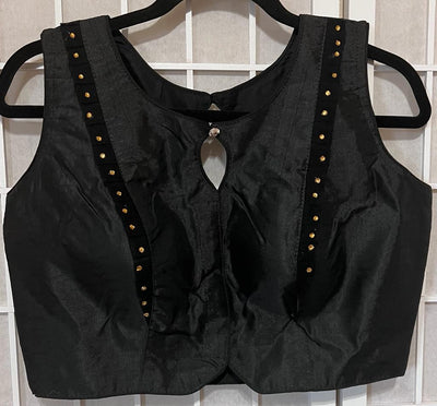 Navashree sleeveless silk blouse