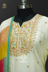 Silk & georgette gharara set