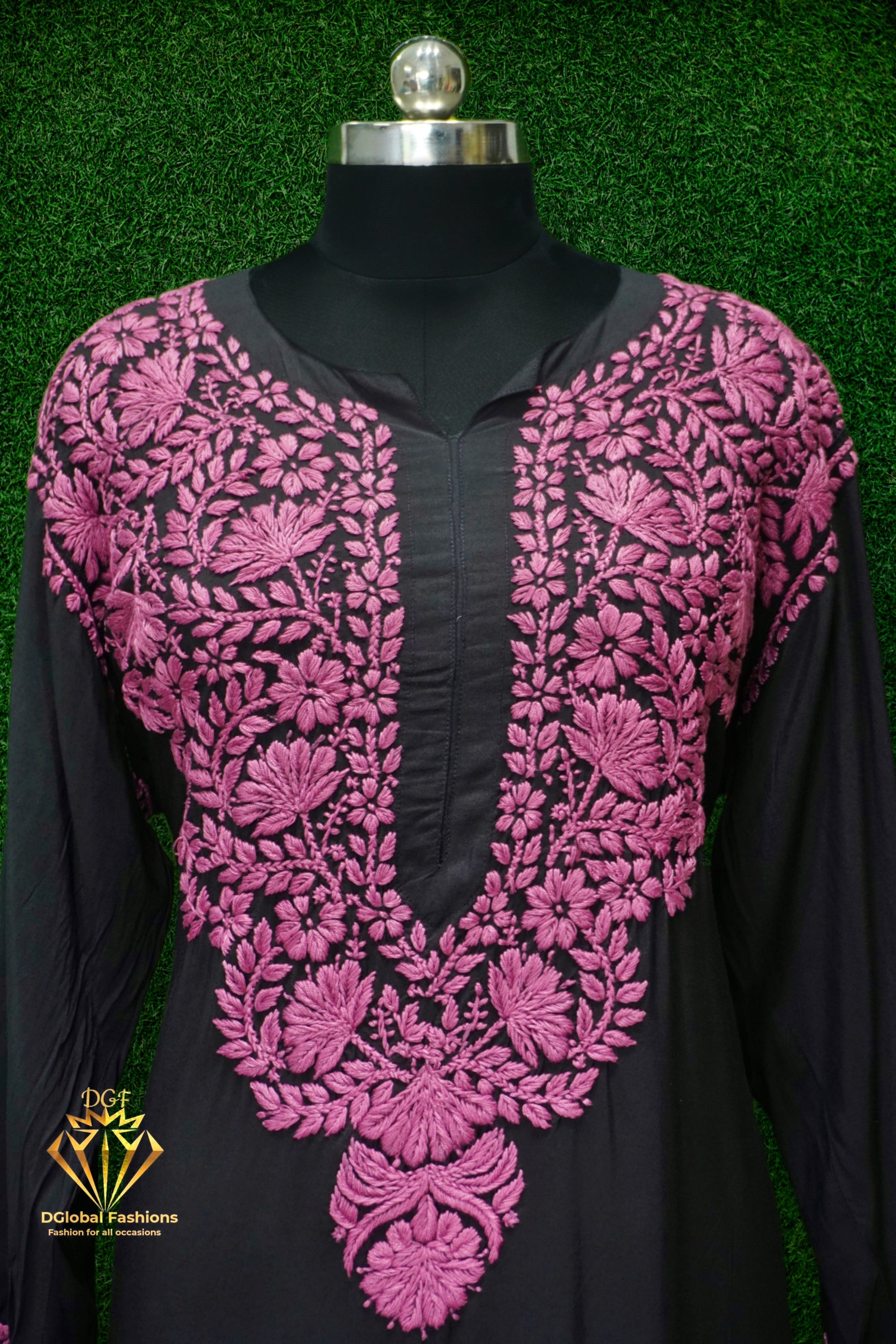 Lucknowi Chikankari Modal 3D Kurti
