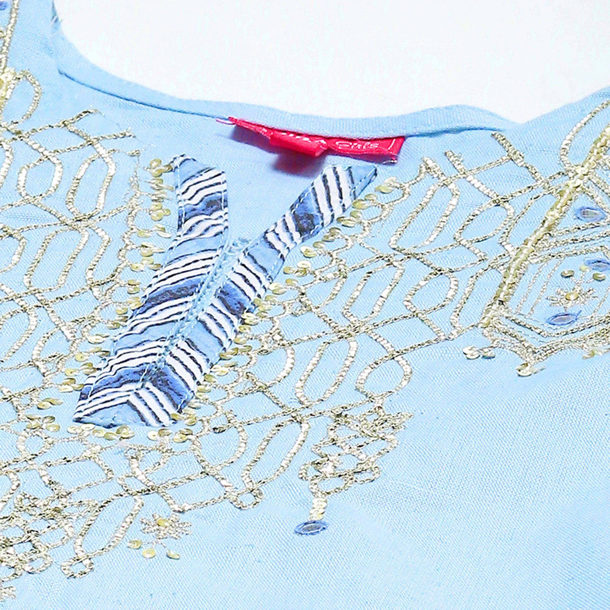 Girls Embellished Kurta Pants with Dupatta