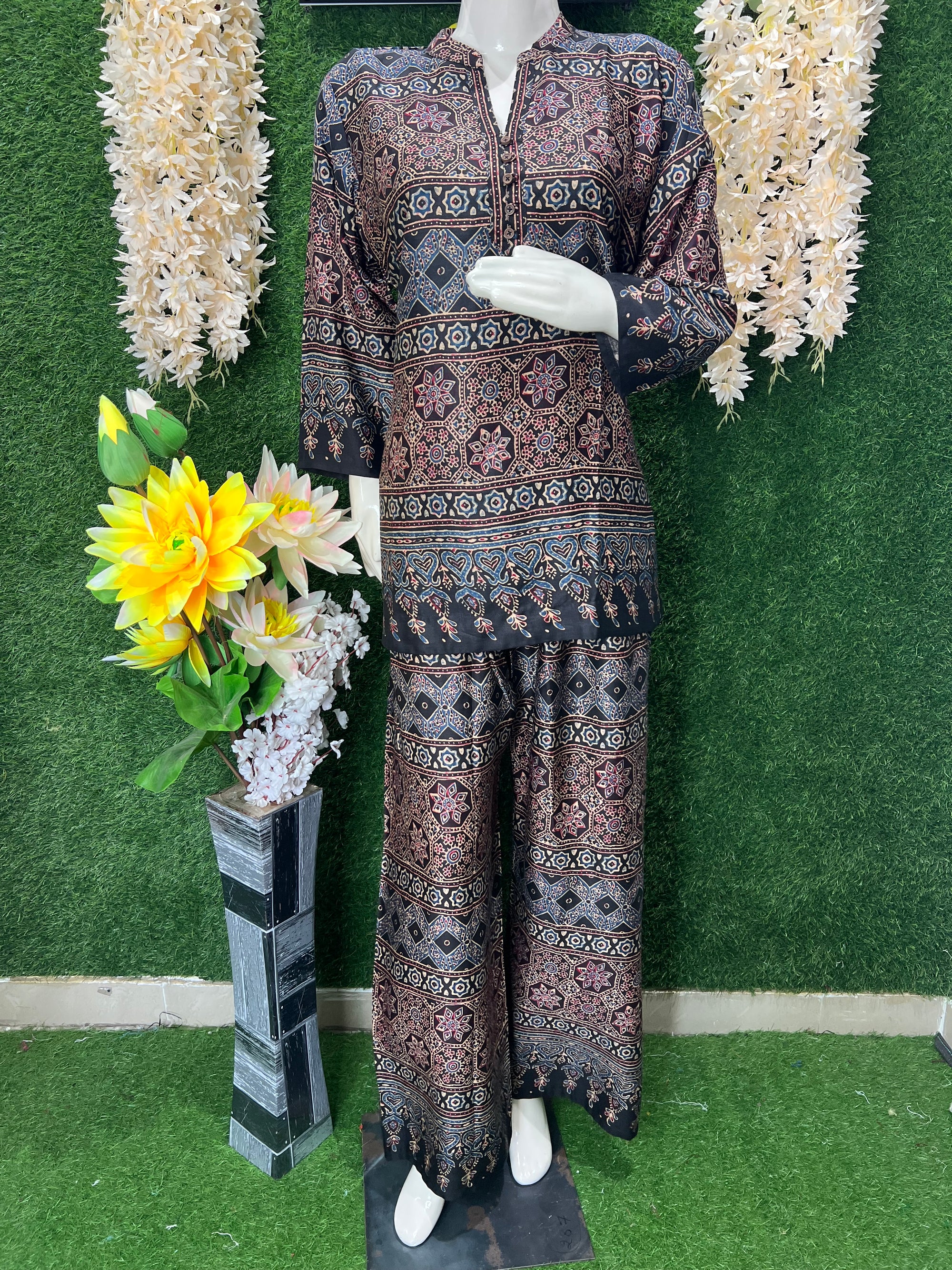 Ajrakh Print Co-Ord Set | Ethnic Suit for Women