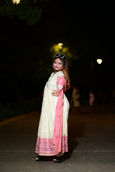 Mul cotton alia anarkali