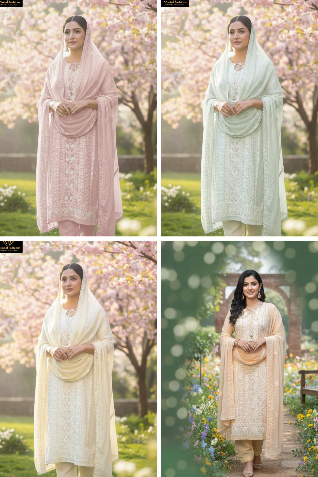 Embroidery Suit Set with Dupatta