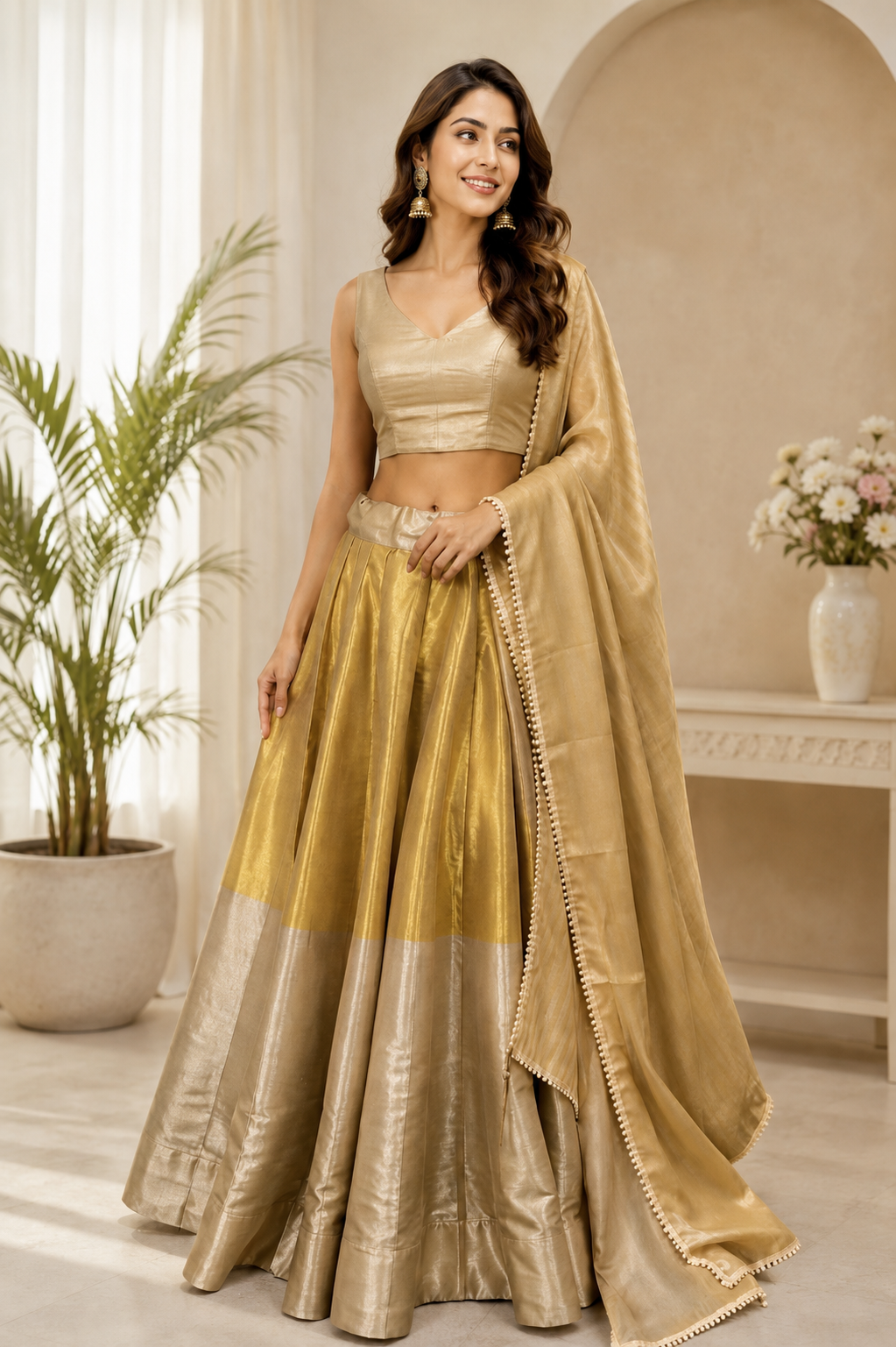 Banarasi Lehenga Set with Matching Dupatta