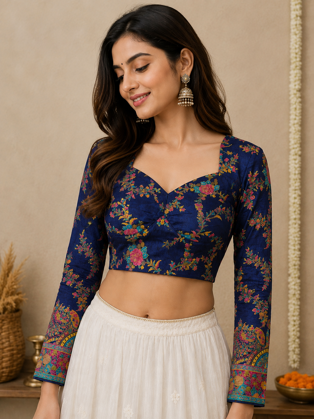 Thread Embroidered Blouse
