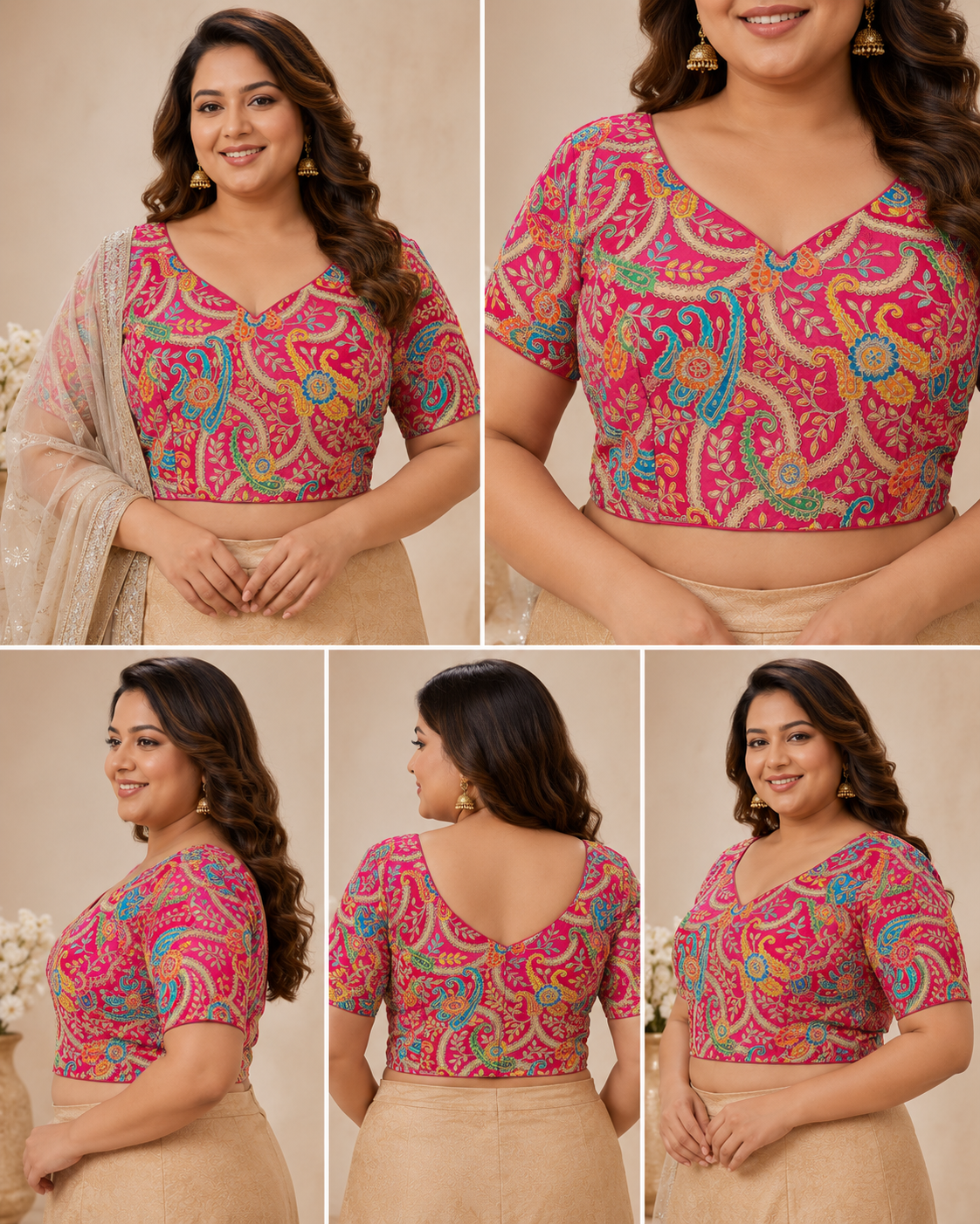 Position Print Designer Blouse for Women