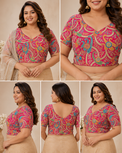 Position Print Designer Blouse for Women