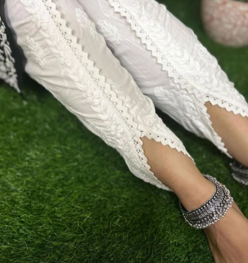 Chikankari handwork - Tulip Pants
Bottom Wear