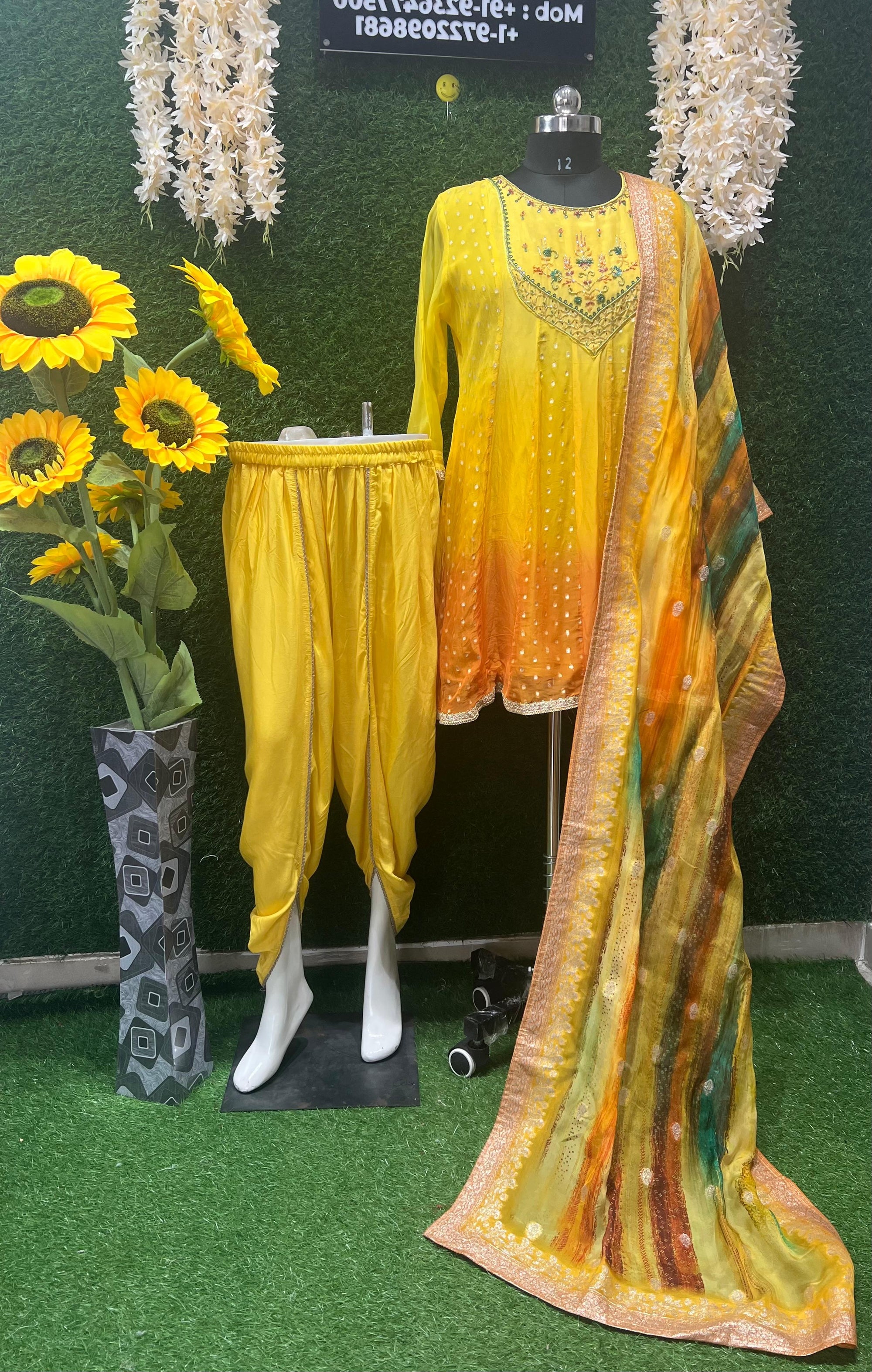 Dhoti Pants, a stylish and versatile addition to your wardrobe. Designed to offer a modern twist to ethnic wear, these pants blend comfort with elegance, making them the perfect choice for a chic suit set.