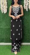 Sleeveless Lucknowi Chikankari Co-ord Set