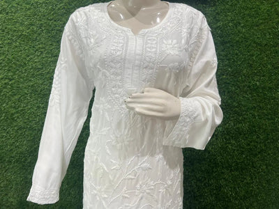 Lucknowi Chikankari Co-Ord Set with Full Jaal Hand Embroidery