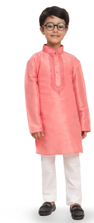 Kids Boys Elegant Kurta Pajama Set – Premium Ethnic & Festive Outfit