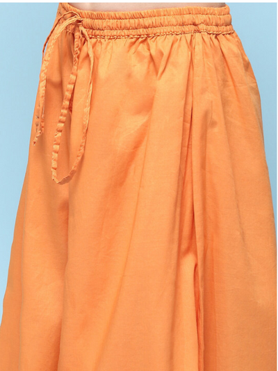 Floral Printed Gotta Patti Kurta & Palazzos With Dupatta – Anarkali Shape