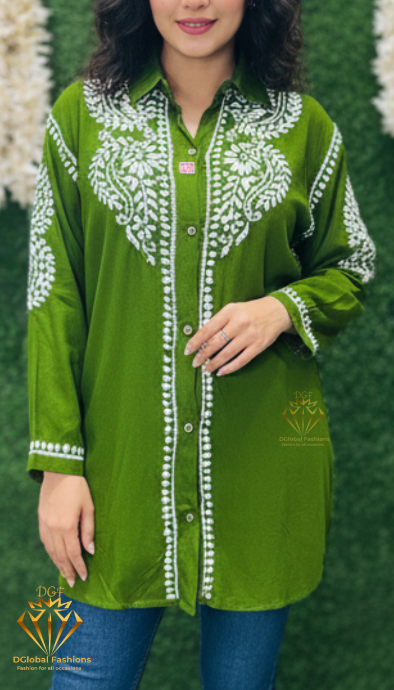 Lucknowi Chikankari Modal Shirt