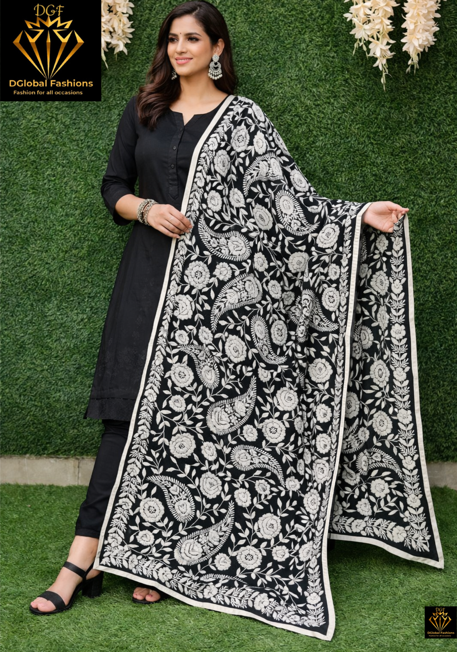 Multi Color Phulkari Handwork Dupatta