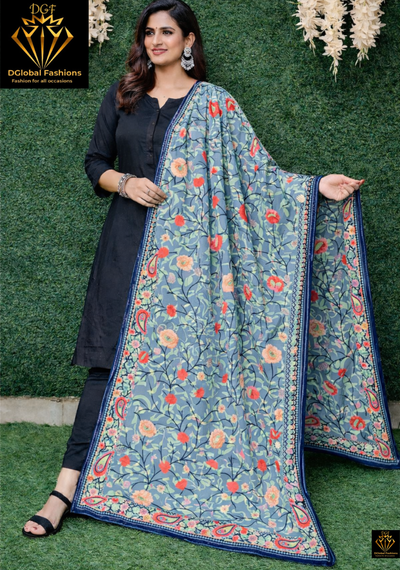 Multi Color Phulkari Handwork Dupatta